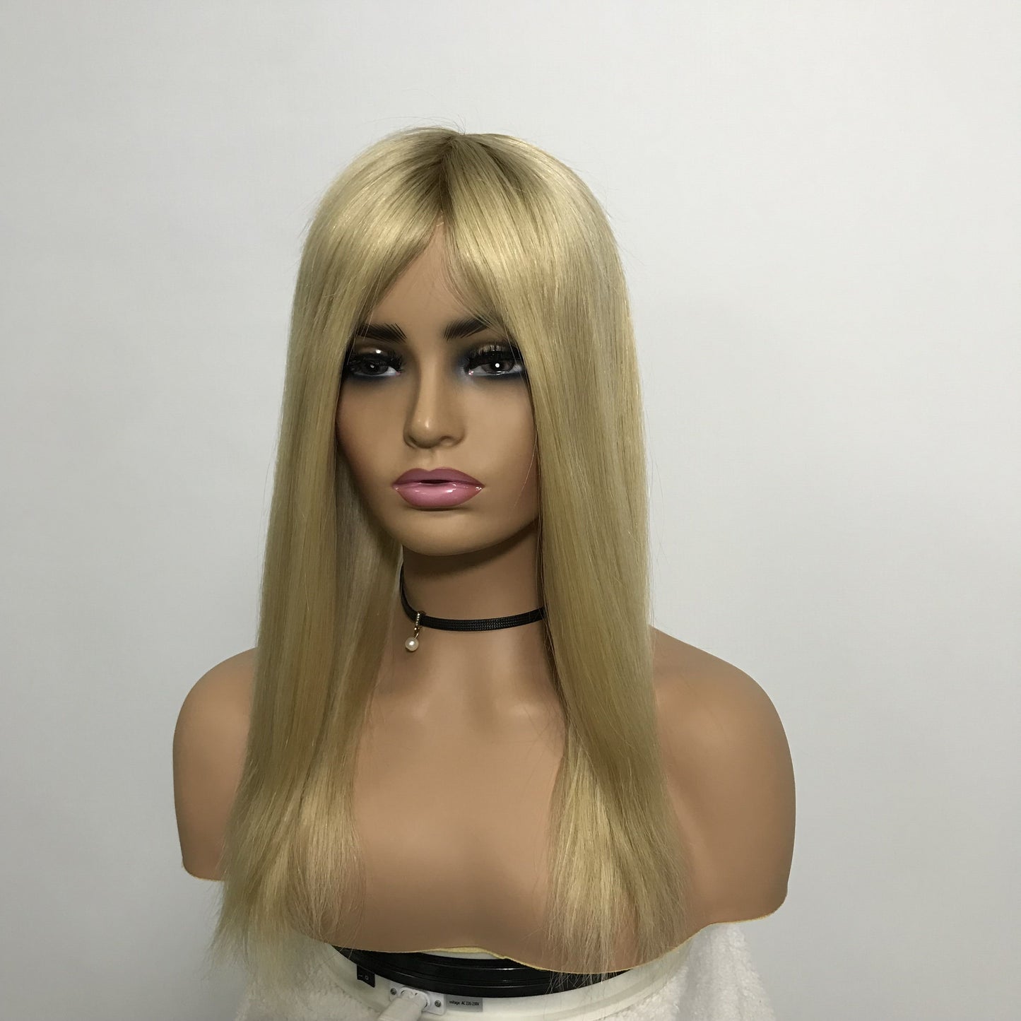 HIGH QUALITY GOLD HUMAN RAW HAIR 7‘’*9''MONO WITH PU TOPPER