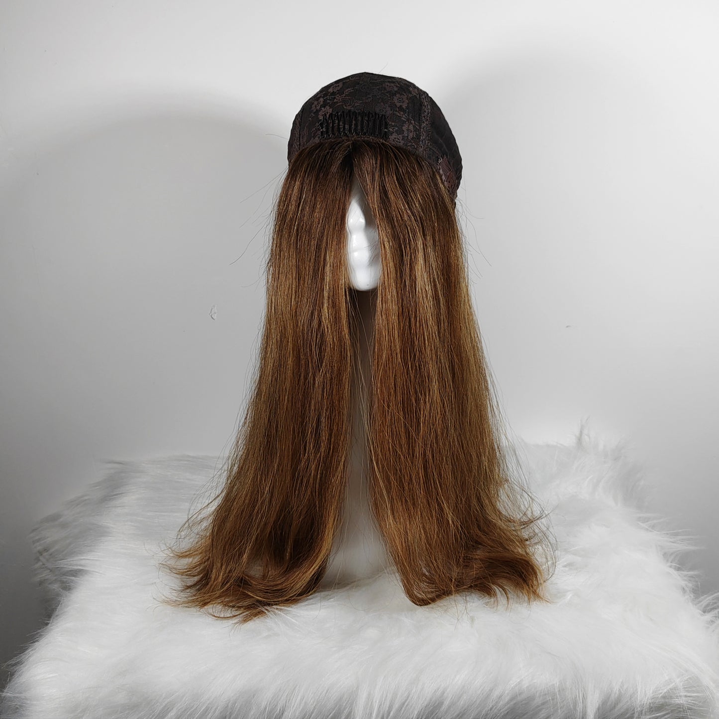 WHITE WOMEN 4“*4”SILK TOP KOSHER WIG