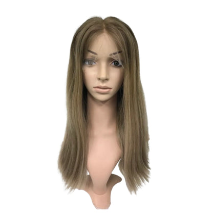 3“×5“ SWISS LACE FRPNT WITH LACE TOP RAW HAIR TOP GRADE JEWISH WOMEN WIG