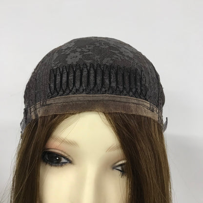 4“*4” SILK INJECTION SILK TOP JEWISH WIG HUMAN HAIR HIGH DOUBLE DRAWN WIG