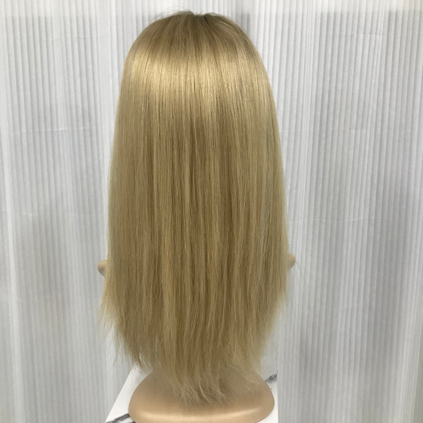YOUNG LADY 100% REAL HAIR MONO TOP WIG JEWISH WOMEN 16’’ RAW HAIR