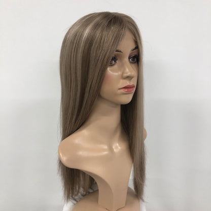 MONO TOP 19’’REALITY HUMAN HAIR FOR ALOPECIA MEDICAL TOP GRADE WIGS