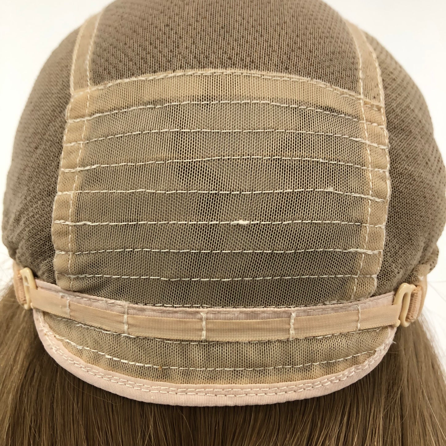 MONO TOP 100%RAW HAIR 16’’ BROWN KOSHER WOMEN HAIR MEDICAL WIG CAP