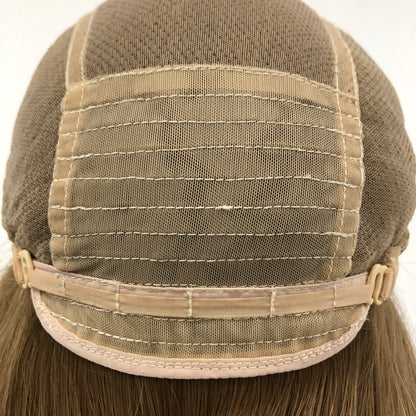 MONO TOP 100%RAW HAIR 16’’ BROWN KOSHER WOMEN HAIR MEDICAL WIG CAP