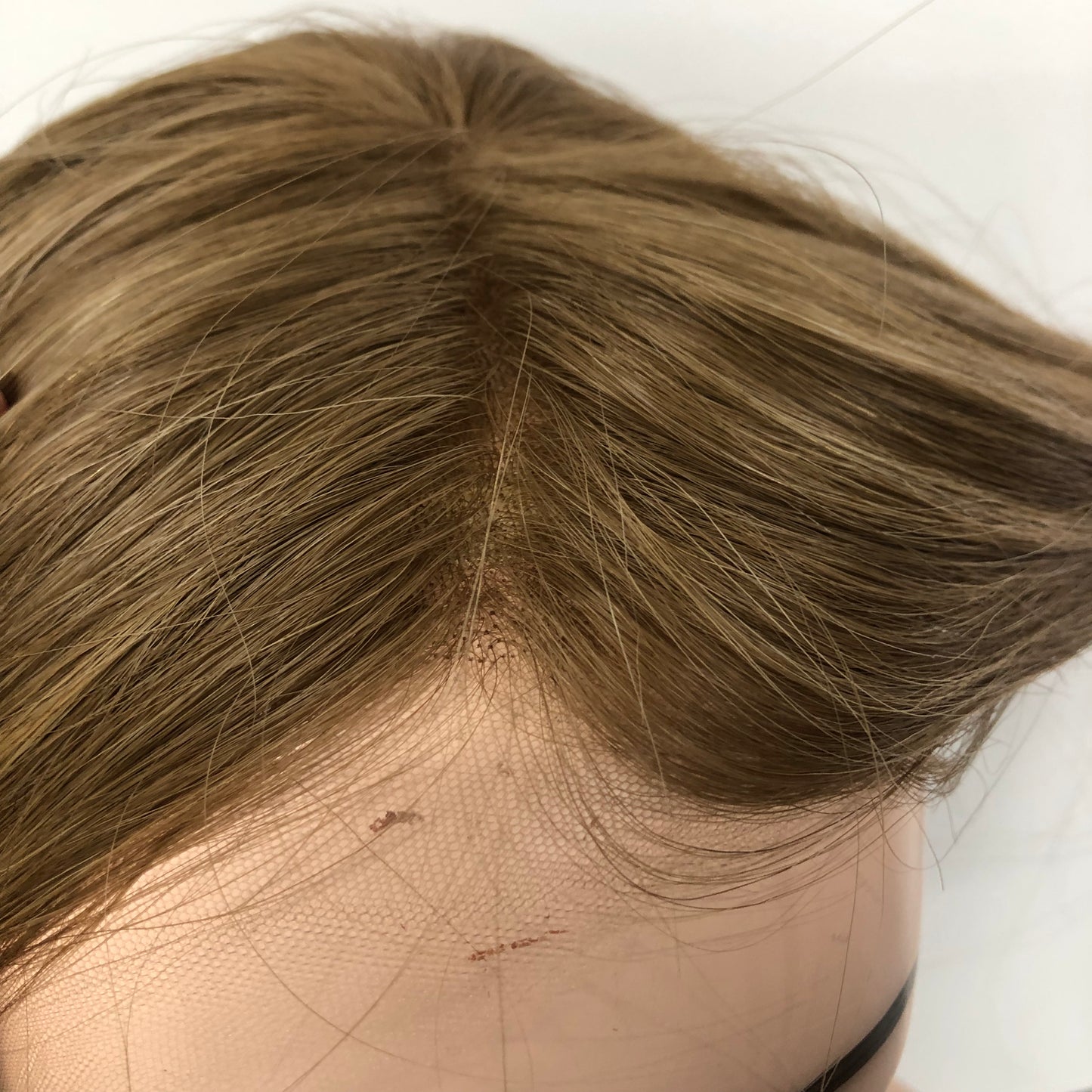 MONO TOP 100%RAW HAIR 16’’ BROWN KOSHER WOMEN HAIR MEDICAL WIG CAP