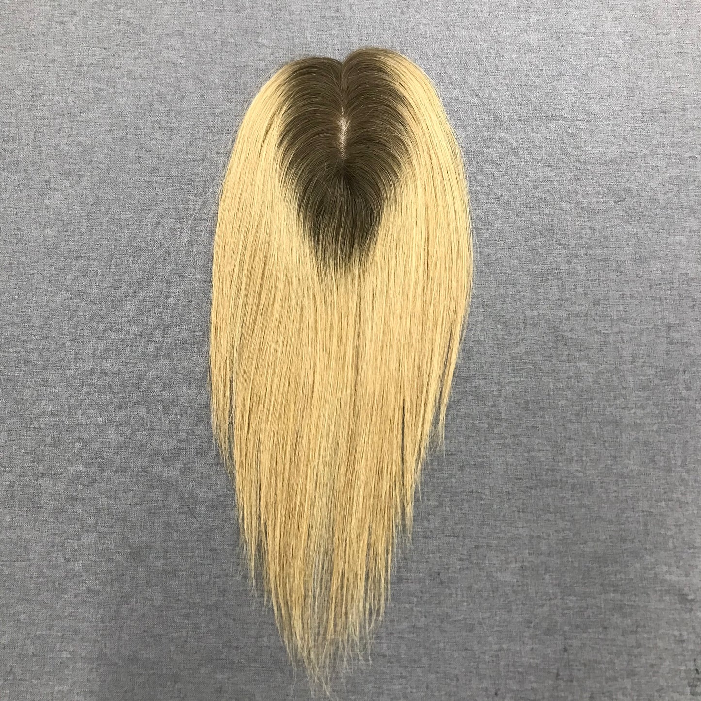 10''JEWISH YOUNG WOMEN 2*5 FULL MONO TOP+PU RAW HAIR MEDICAL TOPPER