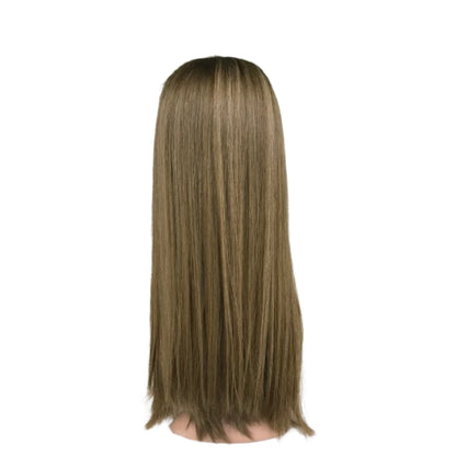 100%REAL HAIR STRAIGHT HD 3“*5” LACE TOP JEWISH FEMALE WIGS