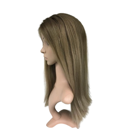 3“×5“ SWISS LACE FRPNT WITH LACE TOP RAW HAIR TOP GRADE JEWISH WOMEN WIG