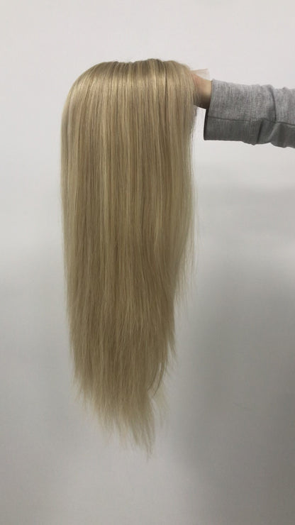 YOUNG LADY 100% REAL HAIR MONO TOP WIG JEWISH WOMEN 16’’ RAW HAIR